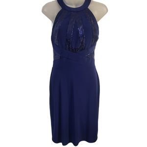 Morgan & Co. Elegant Cobalt Blue Formal Evening/Cocktail Dress in Sz 3/4
